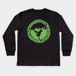 East Flatbush Groove: Street Moves for B-Boy Spirits Kids Long Sleeve T-Shirt